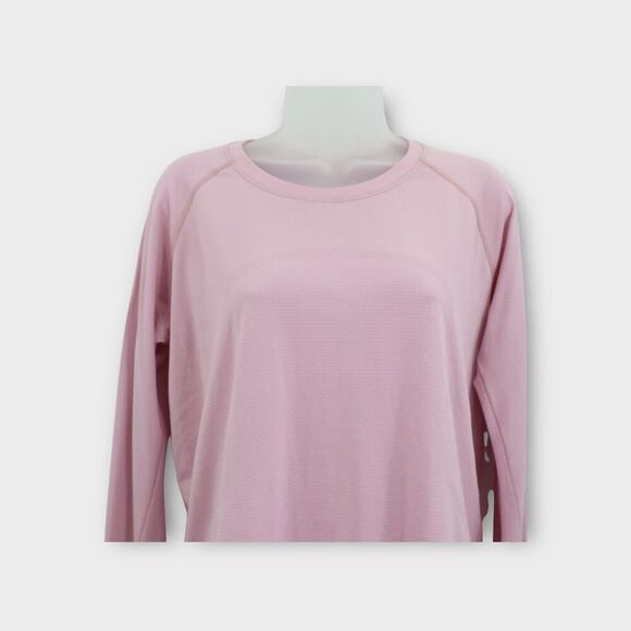 Lululemon Swiftly Tech Long Sleeve Shirt 2.0 Size 12 Pink Strawberry Milkshake - Picture 3 of 9